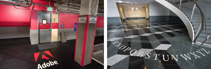 Adobe garage entrance