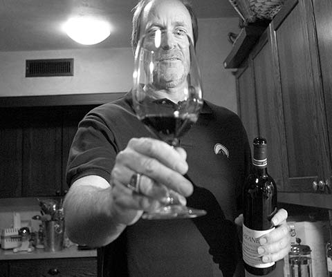 Greg with wine